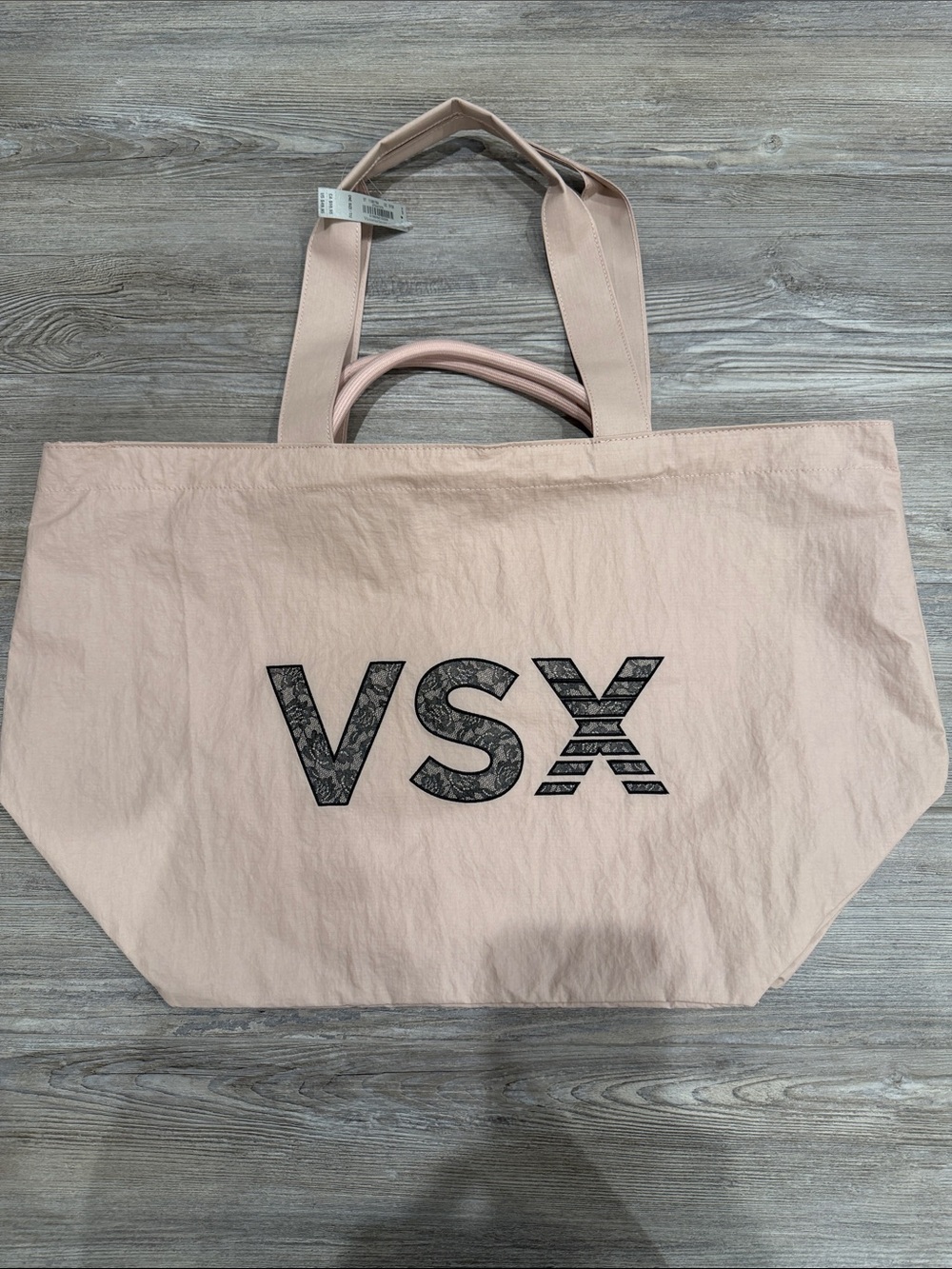 VSX Blush Canvas Tote with Logo